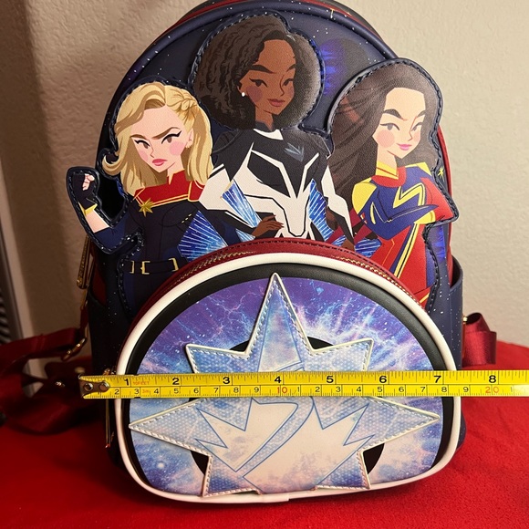 NWT Loungefly The Marvels Glow In The Dark Mini Backpack Disney Marvel Studios - Picture 13 of 17